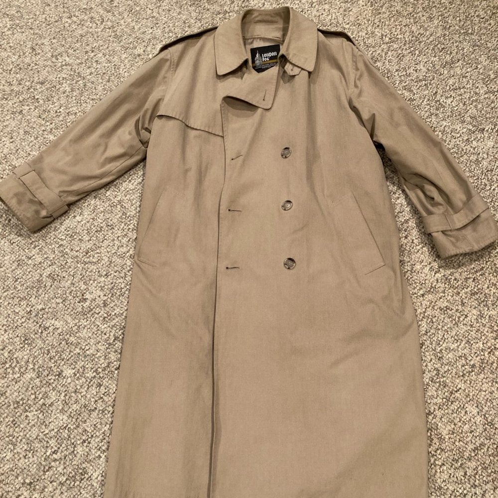 Vintage London Fog lined trench coat